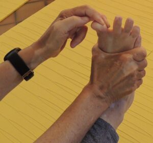 Défaire l’hallux valgus par l’étirement des fléchisseurs du gros orteil-Stage, atelier et cours de yoga sur le pied-Yvette Clouet Marseille